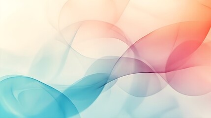 Obraz premium Abstract Background with Pastel Blue, Pink, and White Waves