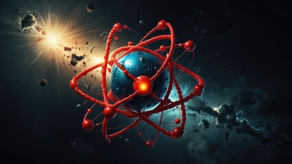 atom and planet