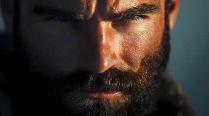Close-Up of a Well-Groomed Beard
