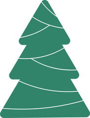 Pine icon. Tree symbol. Flat style.