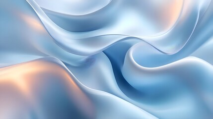 Abstract Blue Swirling Background - Minimalist Design