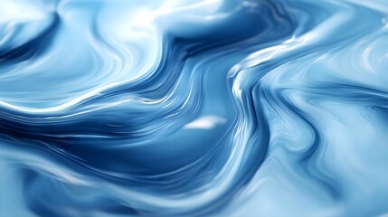 Obraz premium Abstract Blue Swirling Liquid Background