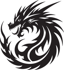 Dragon silhouette design