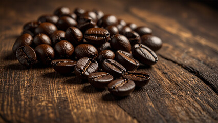 Fototapeta premium Elegant Coffee Beans and Cup Backgrounds for Stunning Designs | Rustic Coffee Beans and Cup Stock Images for Creative Projects | Premium Coffee Beans and Cup Backgrounds for Eye-Catching Visuals