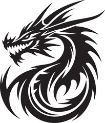 Dragon silhouette design