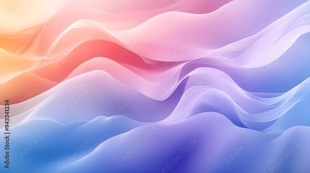 Poster abstract colorful waves background texture