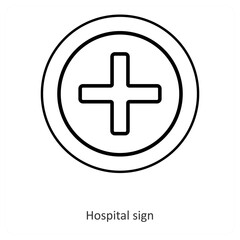 Obraz premium hospital sign