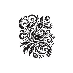 Flower Silhouette Vectors Style