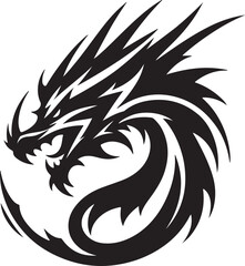 Dragon silhouette design