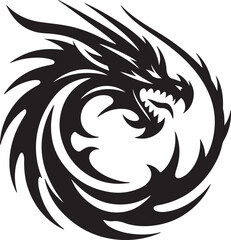 Dragon silhouette design