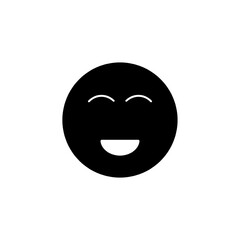 happy emoji icon vector illustration