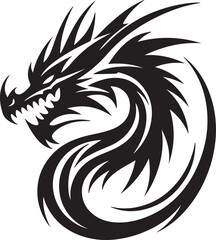 Dragon silhouette design