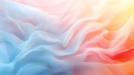 Obraz premium Abstract Pastel Blue and Pink Waves Background