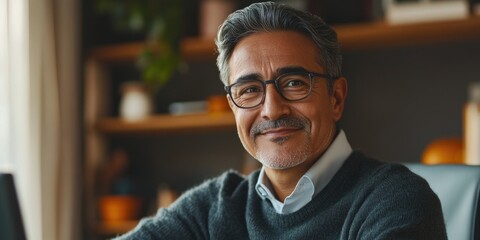 Obraz premium Executive Success: Confident Business Leader in Meeting Room