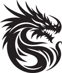 Dragon silhouette design