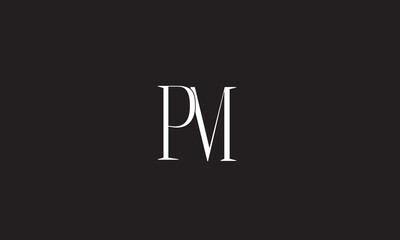  PM, MP, M, P Abstract Letters Logo Monogram