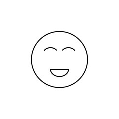 happy emoji icon vector illustration