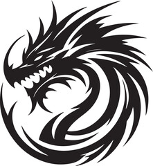 Dragon silhouette design