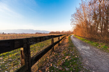 Fototapeta premium On the Trails of the Ezzelini - Cycle-pedestrian tourist itinerary