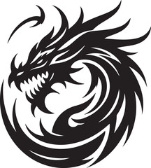 Dragon silhouette design