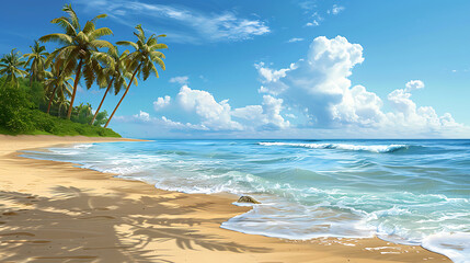beach and sea