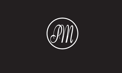  PM, MP, M, P Abstract Letters Logo Monogram