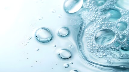 Abstract Water Droplets and Bubbles Macro Photography