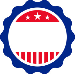 USA stamp. American emblem. Flat style.