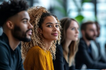 Fototapeta premium Diverse Business Team in Modern Office created with Generative AI