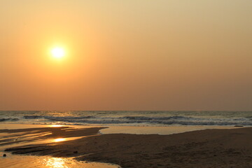 Fototapeta premium sun on the sea