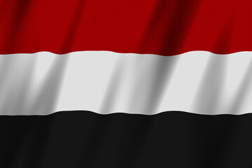 Yemen flag background