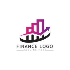 finance logo and icon vector illustration