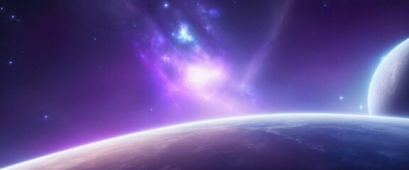 Beautiful Gray Sci-fi cosmic space background