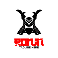 Samurai Ronin Samurai logo vector. Ronin logo.