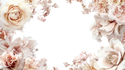 Pastel wedding backdrop frame