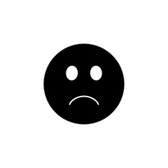 sad emoji icon vector illustration