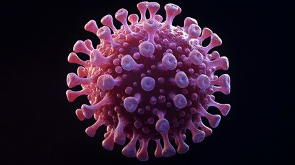 Detailed of Monkeypox Virus Structure in Microscopic View