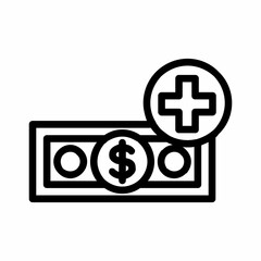 Fototapeta premium Medical Expense icon