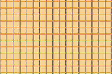 Chequered seamless background. Grid backdrop with orange and brown lines. Autumn colours.