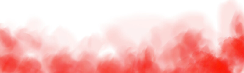 Fantastic red smoke. Magic smoke. Smog cloud on podium or stage. Fog vapor over ground or water surface, magic haze. PNG. © Orange Sky