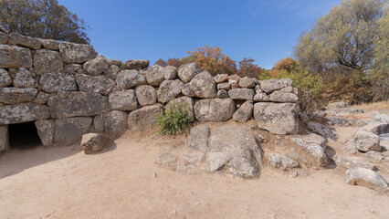 Tomb of the Nuragic Giants is concias in Quartucciu in south Sardinia