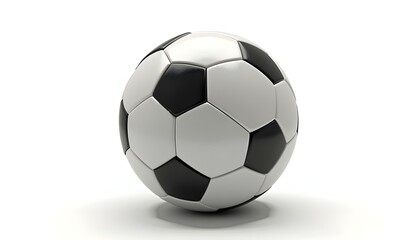 Obraz premium Soccer ball, Football, isolated on white background, clipping path, full depth of field, football on insolate, soccer ball on white background, sports concept, sports background 