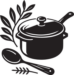 Pan vector silhouette illustration logo art