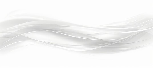 Abstract white and gray background with smooth lines, waves, and flowing shapes conveying elegance.