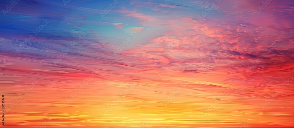 Leinwandbilder vivid gradient colors paint the sunset sky creating a unique sky texture forming an abstract nature 