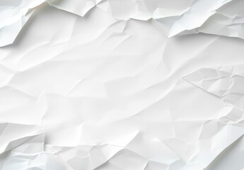 Obraz premium White Crumpled Paper Texture Background
