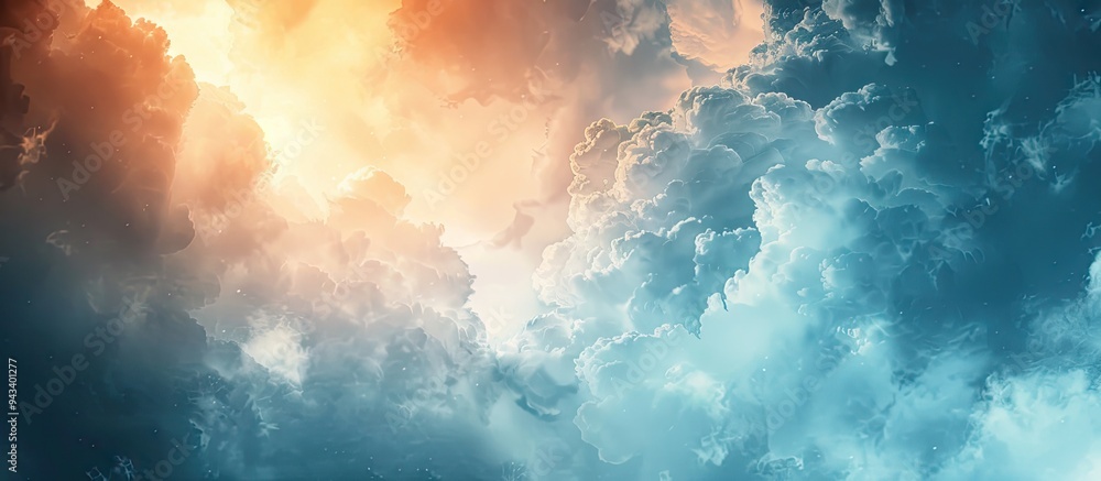 Poster natural background with a dramatic sky before a storm perfect for your design with copy space image