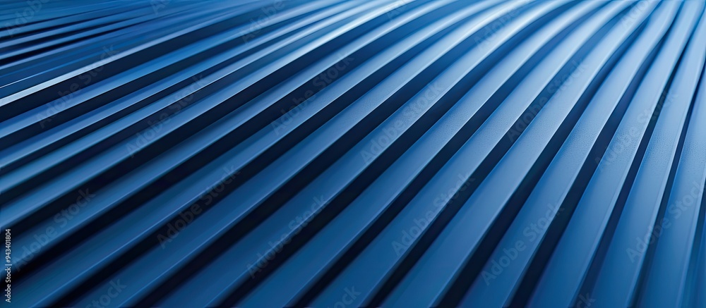 Poster blue textured paper backdrop with ribbed pattern and copy space image