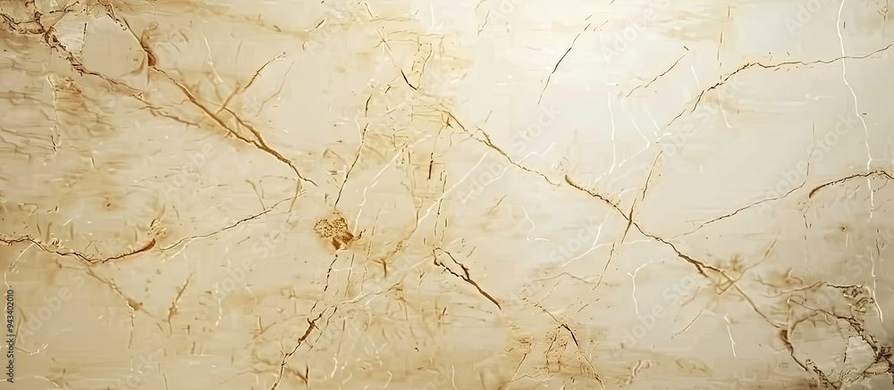 Poster Vintage beige marble background with elegant gold veins perfect for adding text with copy space image