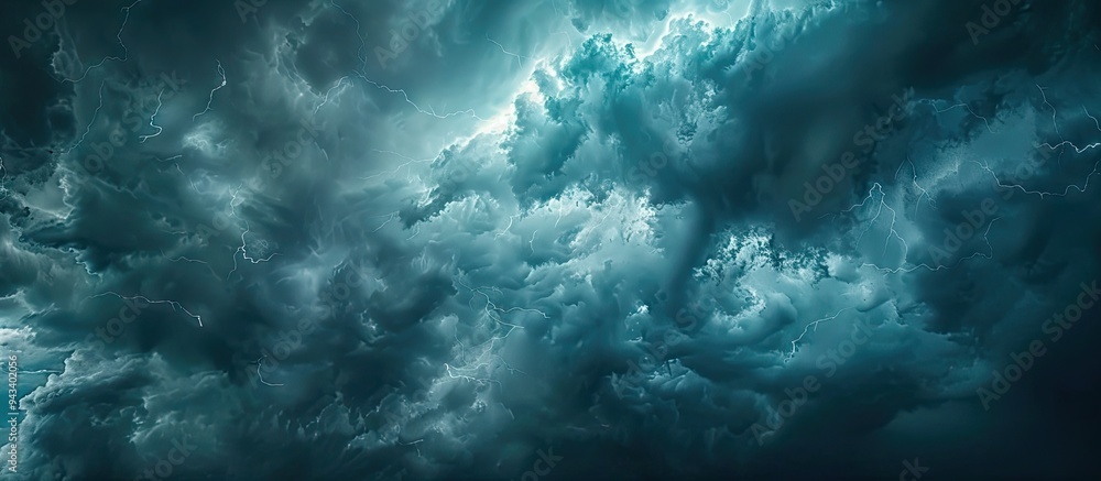 Poster capture the dramatic sky pre storm as a perfect background for your design with copy space image